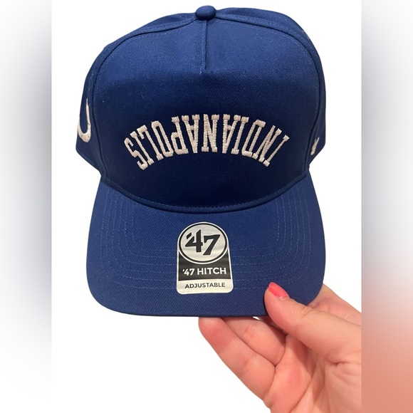 NWT ‘47 Adult Indianapolis Colts Upside Down Adjustable Hat in Blue - Picture 3 of 7